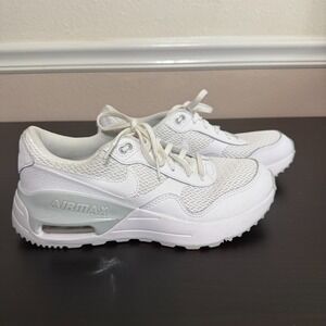 Nike Air Max SYSTM Sneakers Kids 7 White Pure Platinum Lace-Up‎ Running Shoes
